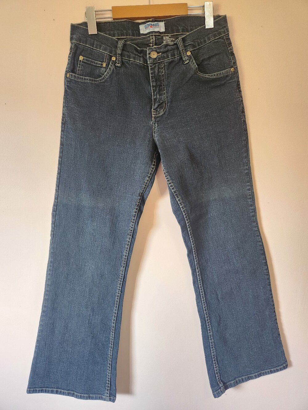 ​Y2K Vintage Eldorado Denim Co Mid Rise Straight Leg Dark Wash Stretch Jeans 32